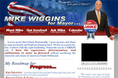 Mike Wiggins for Mayor Campaign website